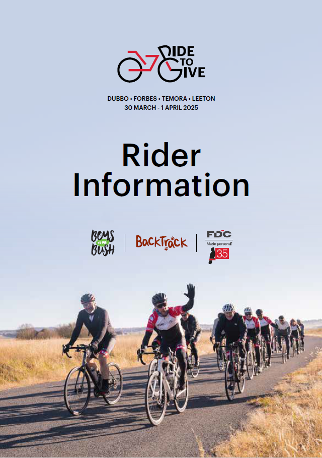 Rider Information Booklet 2025